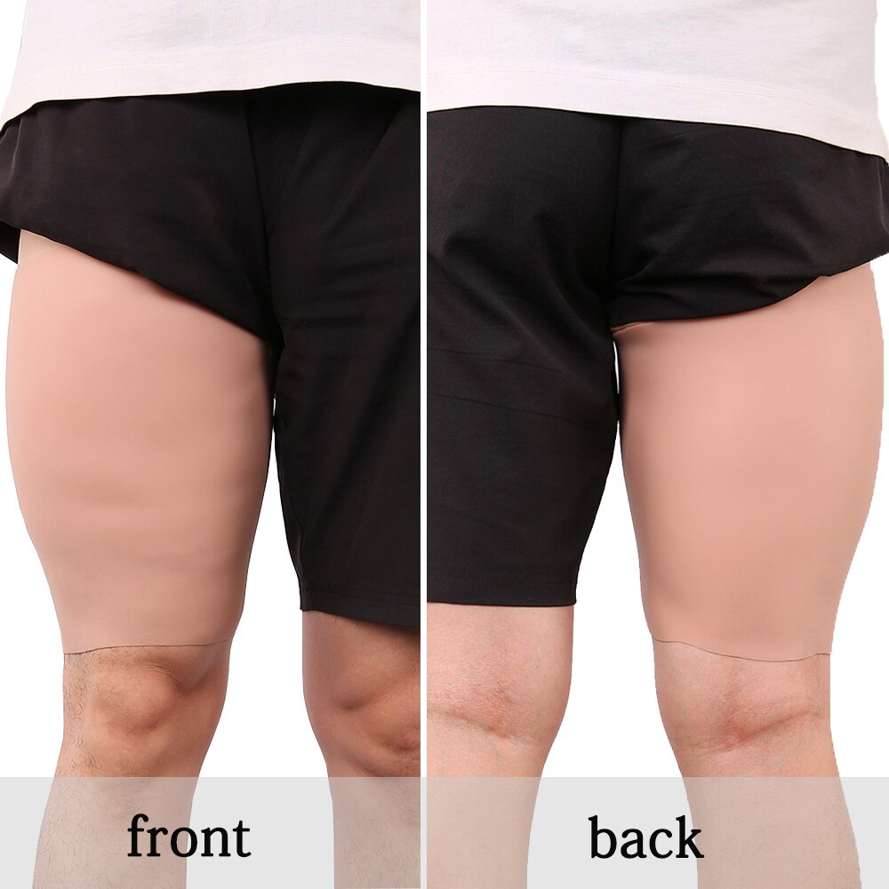 1Pair Silicone Leg Enhance Shaper Thigh Birthmark Scar Cover Soft Calf Pad - TRANSWEET