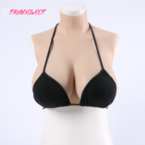 TRANSWEET 100% Artificial Silicone Breast Form False Fake Boobs for Crossdresser Transgender Shemale Drag Queen Enhancer Cosplay - TRANSWEET