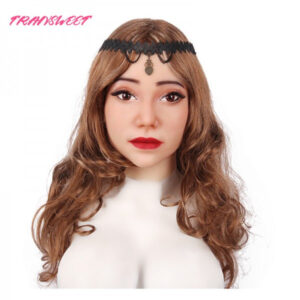 TRANSWEET Female Mask Halloween Headwear Crossdressers Halloween Silicone Realistic s Masquerade Mask - TRANSWEET