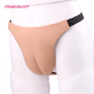 TRANSWEET Silicone T-back Women Panty Camel toe Female Fake Vagina Underwear for Crossdresser Cosplay - TRANSWEET