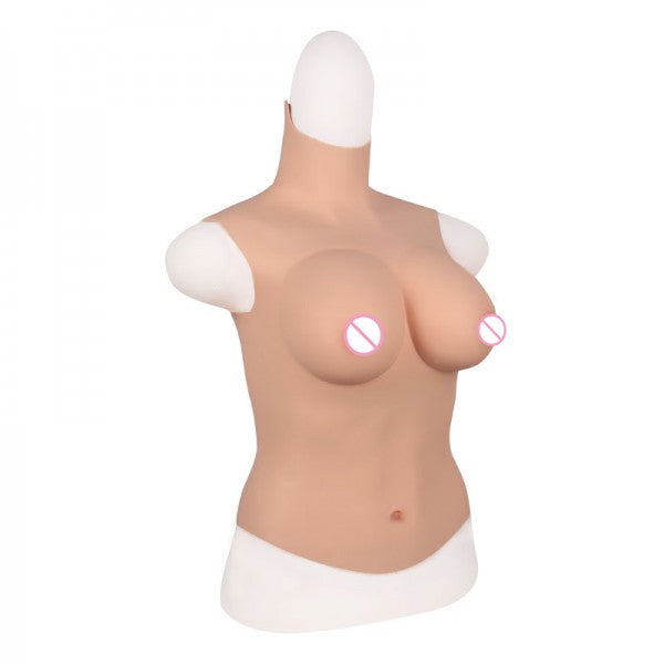 TRANSWEET LATEST C Cup Realistic Half body Silicone Breast Forms Big Fake Boobs Crossdressing for Crossdresser Transgender - TRANSWEET