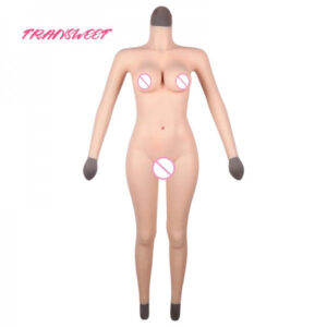 TRANSWEET D Cup Silicone Breast Forms Full Body Suit With Arms and Neck Transgirl Drag Queen Tranny Crossdressers Transgender - TRANSWEET