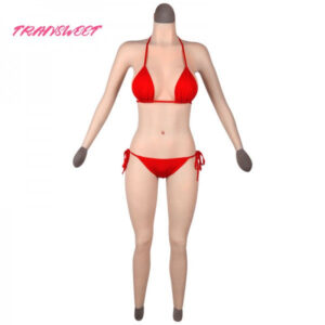 TRANSWEET E Cup Full Body Suit With Arms and Neck Silicone Breast Forms for Drag Queen Tranny Crossdressers Transgender Cosplay - TRANSWEET