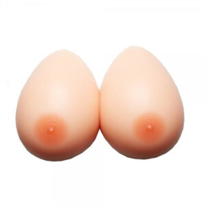 Realistic 1000g Teardrop-Shaped Silicone Fake Breast Artifcial Boobs Pad for Crossdresser - TRANSWEET