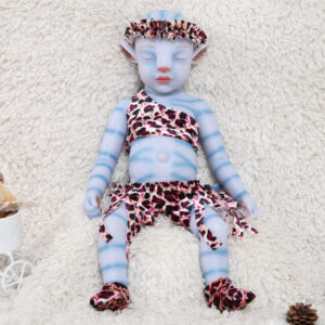 20 inch Full Body Silicone Closed Eyes Reborn Baby Avatar Silicone Doll - TRANSWEET