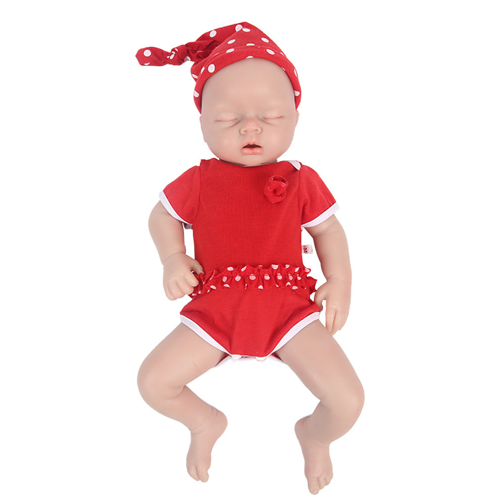 20 inch Eyes Closed Full Body Silicone Baby Dolls Realistic, Non Vinyl Dolls, Bald Newborn Silicone Dolls Full Silicone Baby - Girl - TRANSWEET