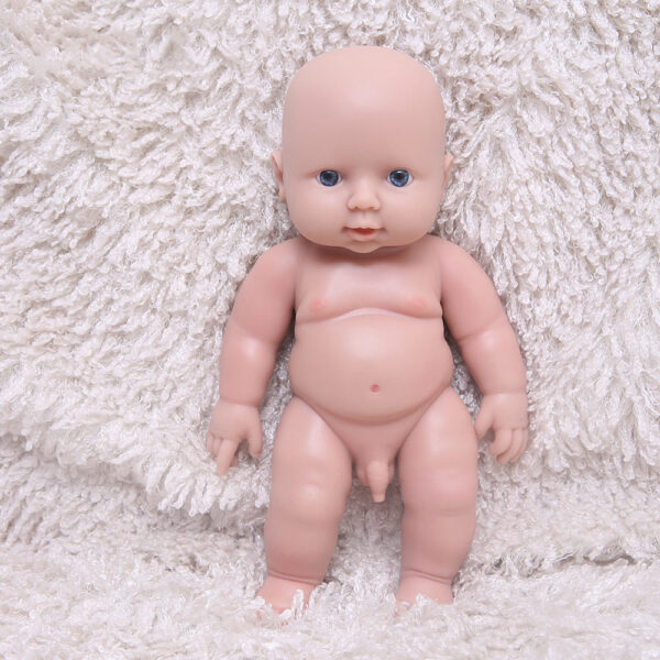 11.4 Inch Full Silicone Doll Mini Realistic Newborn Baby Dolls with Clothes -Boy - TRANSWEET