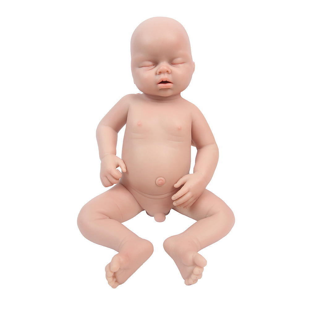 20 inch Eyes Closed Full Body Silicone Baby Dolls Realistic, Non Vinyl Dolls, Reborn Silicone Dolls Full Silicone Baby - Boy - TRANSWEET