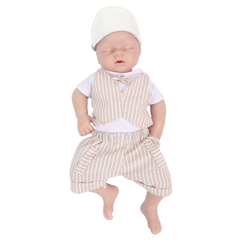 20 inch Eyes Closed Full Body Silicone Baby Dolls Realistic, Non Vinyl Dolls, Reborn Silicone Dolls Full Silicone Baby - Boy - TRANSWEET