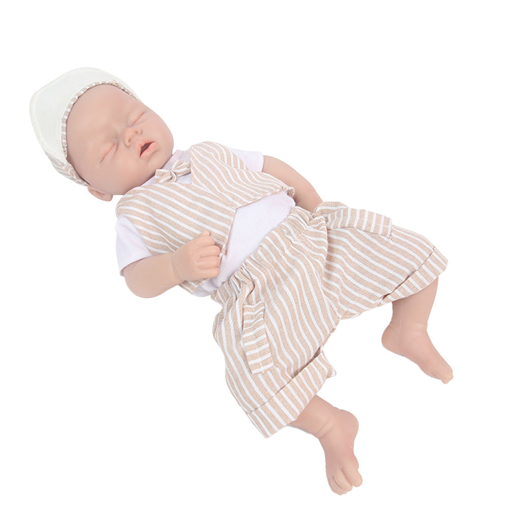 20 inch Eyes Closed Full Body Silicone Baby Dolls Realistic, Non Vinyl Dolls, Reborn Silicone Dolls Full Silicone Baby - Boy - TRANSWEET