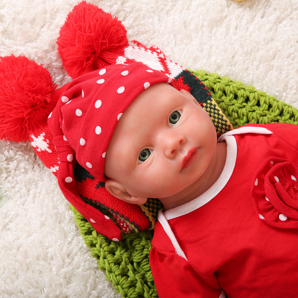 19 inch Full Silicone Baby Dolls Girl, Non Vinyl Dolls, Realistic Reborn Baby Doll  for Children Gifts Doll Collectors - TRANSWEET