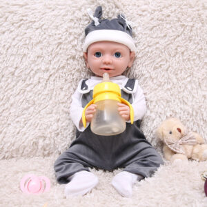 19 Inch Full Body Silicone Doll Mouth Open Not Vinyl Dolls, Silicone Dolls Full Silicone Baby - Boy - TRANSWEET