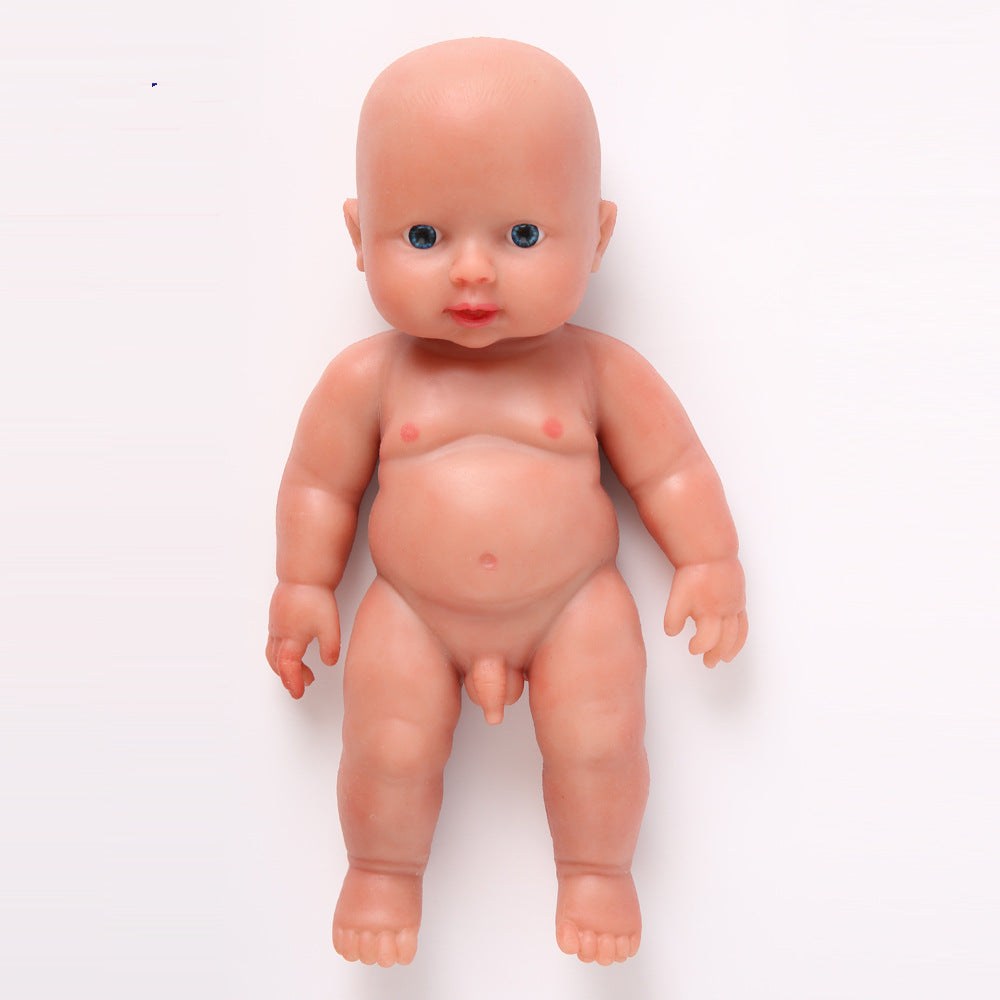 11.8 Inch Silicone Doll Mini Realistic Newborn Baby Dolls Silicone Full Body Stress Relief for Adults Hand Made with Clothes - Boy - TRANSWEET