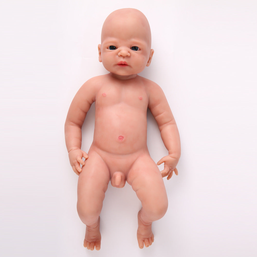 21 inch Eye Open Full Body Silicone Baby Dolls, Not Vinyl Dolls, Reborn Silicone Dolls Boy - TRANSWEET