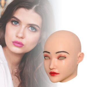 Sophia Style Baby Face Silicone Full Head Mask Male To Female Crossdresser Mask for Drag Queen Make Up - TRANSWEET