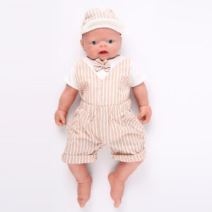 18 Inch Inch Full Body Silicone Baby Dolls,Not Vinyl Dolls,Realistic Real Baby Doll, Lifelike Alive Newborn Baby Doll - Boy - TRANSWEET