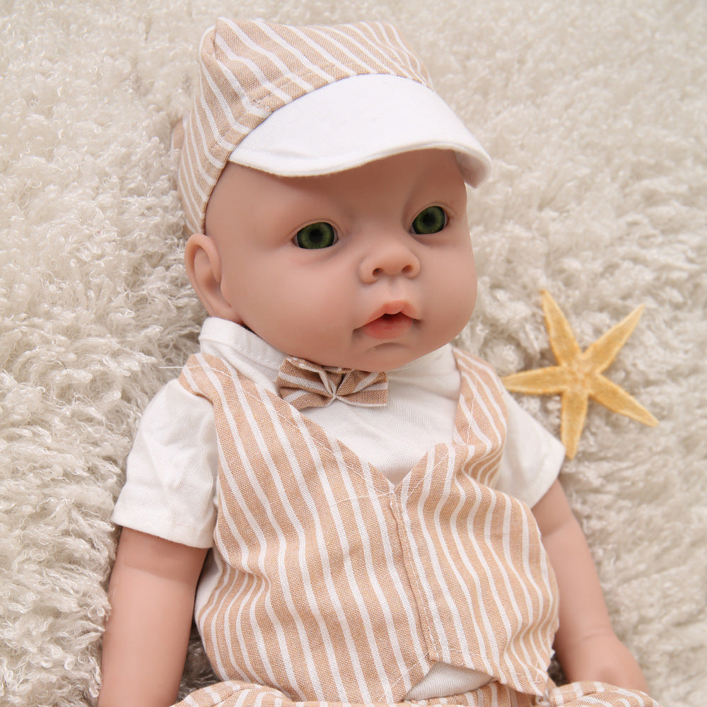 20 inch Eyes Open Full Body Silicone Baby Dolls Realistic, Non Vinyl Dolls, Realistic Real Baby Doll, Lifelike Alive Newborn Baby Doll -Boy - TRANSWEET