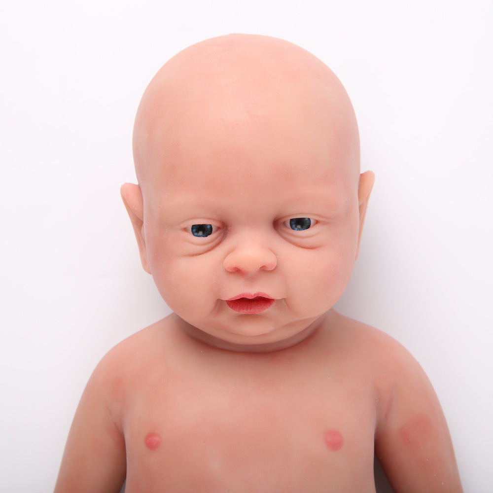 18 Inch Full Silicone Baby Dolls That Look Real,Not Vinyl Dolls,Realistic Reborn Real Baby Dolls,Lifelike Silicone Baby Doll - Boy - TRANSWEET