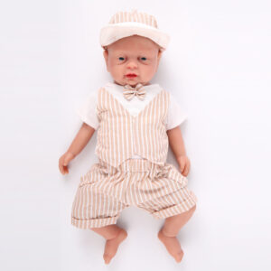 18 Inch Full Silicone Baby Dolls That Look Real,Not Vinyl Dolls,Realistic Reborn Real Baby Dolls,Lifelike Silicone Baby Doll - Boy - TRANSWEET