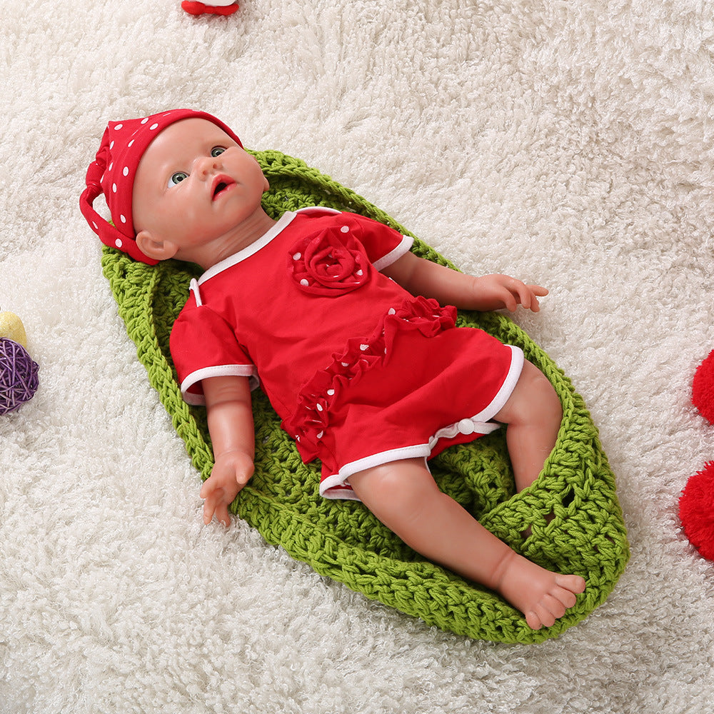 19 Inch Full Body Silicone Baby Dolls Realistic, Not Vinyl Dolls, Bald Real Lifelike Silicone Baby Doll for DIY Lovers Doll Collectors  - Girl - TRANSWEET