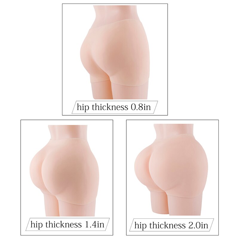 TRANSWEET Silicone Hip Enhancer Panties Sexy Butt Lifter Crossdressing Underwear Shapewear Boyshort - TRANSWEET