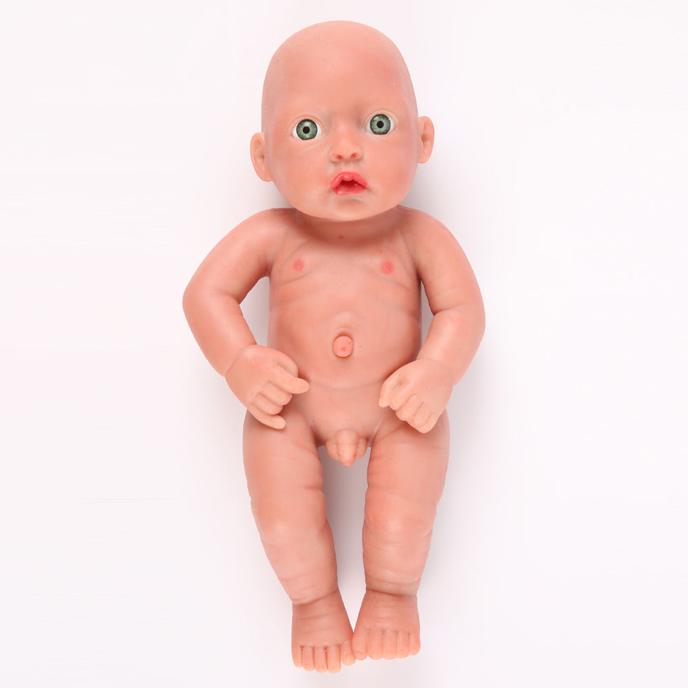 11 Inch Full Body Silicone Doll Mini Realistic Newborn Baby Dolls Boy - TRANSWEET