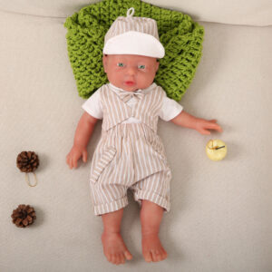 11 Inch Full Body Silicone Doll Mini Realistic Newborn Baby Dolls Boy - TRANSWEET