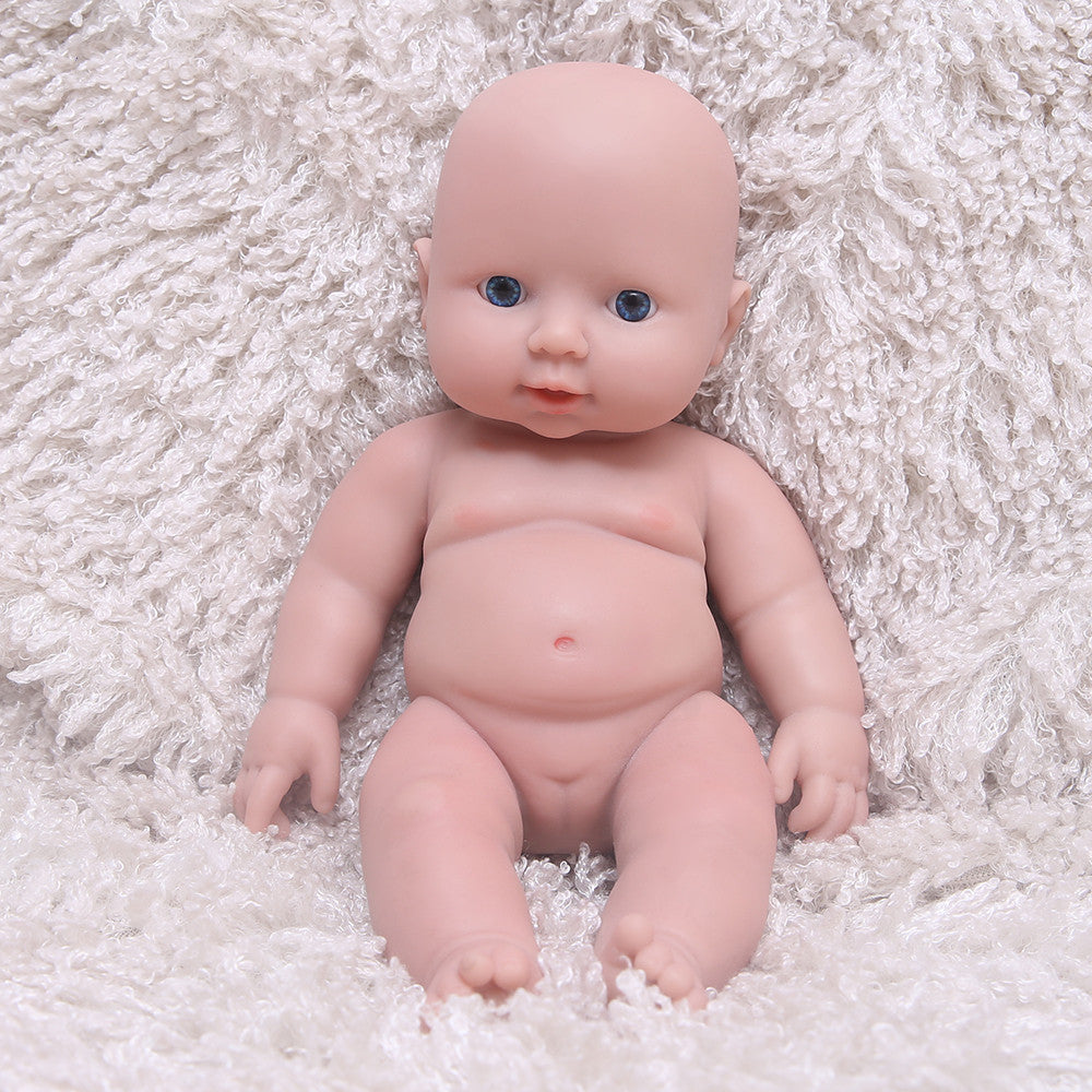 11.4 Inch Full Silicone Doll Mini Realistic Newborn Baby Dolls with Clothes - Girl - TRANSWEET