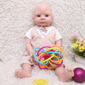 19 Inch Eyes Open Full Body Silicone Baby Dolls, Non Vinyl Dolls,  Newborn Baby Dolls,Lifelike Realistic Baby Dolls Boy - TRANSWEET