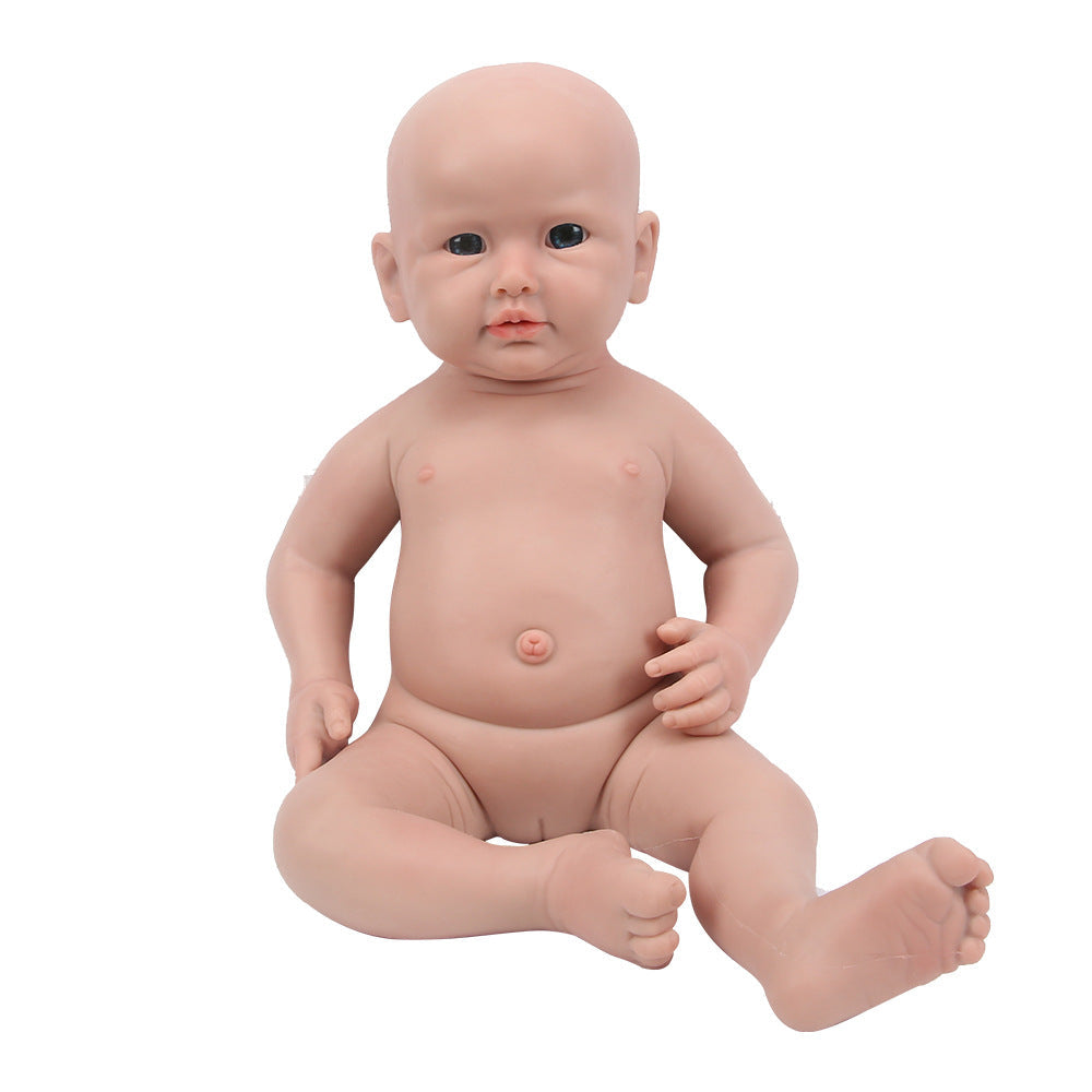 20 inch Eyes Open Full Body Silicone Baby Dolls Realistic, Non Vinyl Dolls, Bald Newborn Silicone Dolls Full Silicone Baby - Girl - TRANSWEET