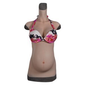 4-9 Months Realistic Silicone Fake Pregnant Belly Have Stretch Marks Big and Soft Cosplay Crossdresser - TRANSWEET