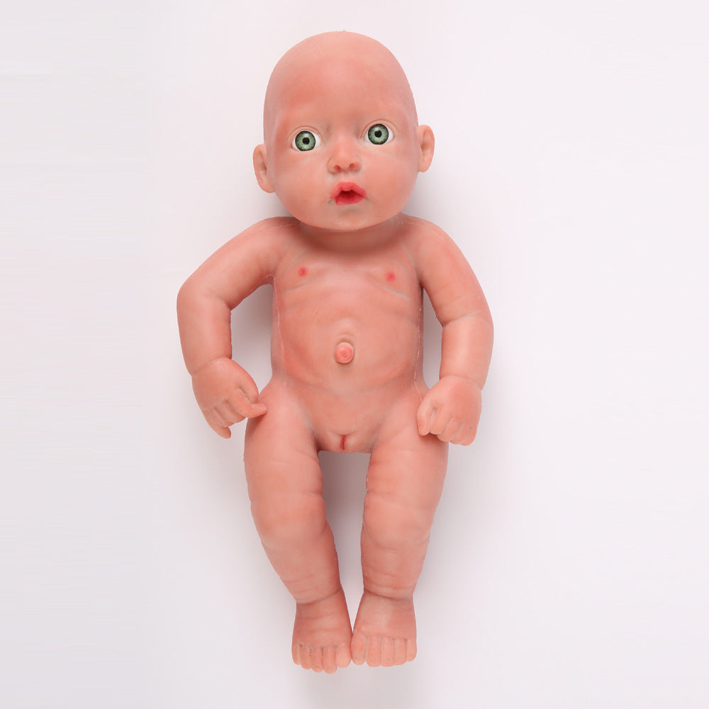 11 Inch Silicone Doll Mini Realistic Newborn Baby Dolls Silicone Full Body Stress Relief for Adults Hand Made with Clothes - TRANSWEET