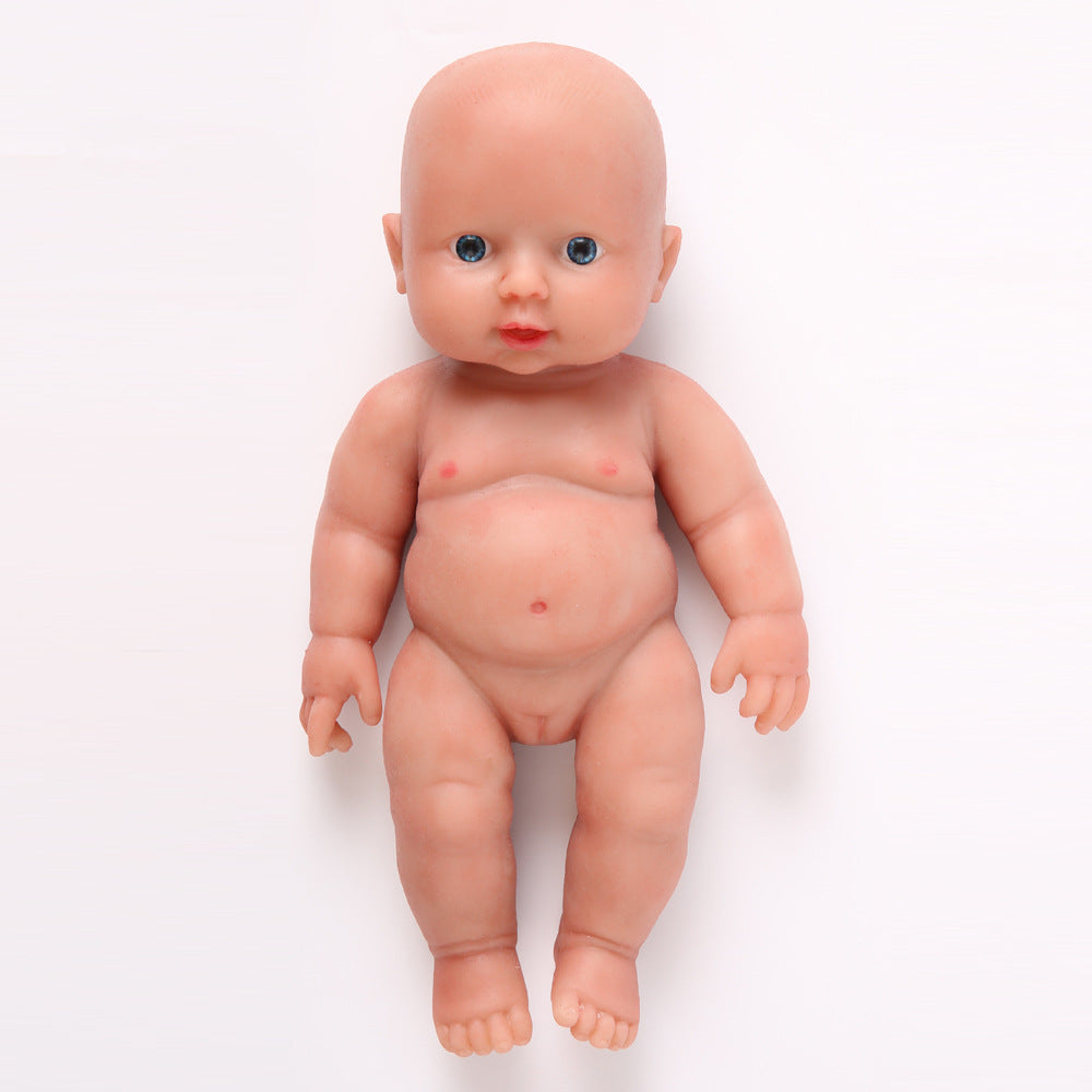 11.8 Inch Silicone Doll Mini Realistic Newborn Baby Dolls Silicone Full Body Stress Relief for Adults Hand Made with Clothes - Girl - TRANSWEET