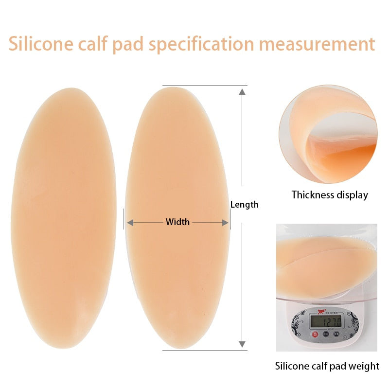 Silicone Leg  Calf Pads for Crooked or Thin Legs Body Beauty - TRANSWEET