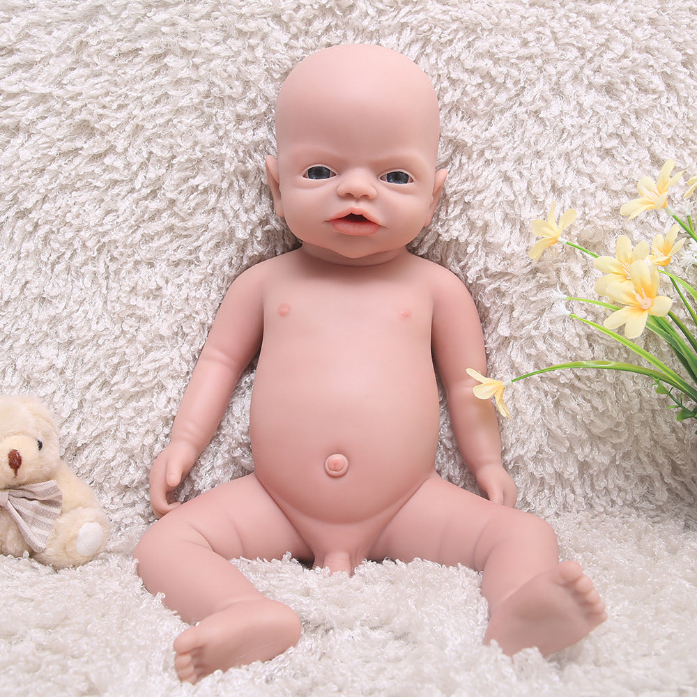 19 Inch Eyes Open Full Body Silicone Baby Dolls Realistic, Non Vinyl Dolls, Platinum Reborn Silicone Baby Doll- Boy - TRANSWEET