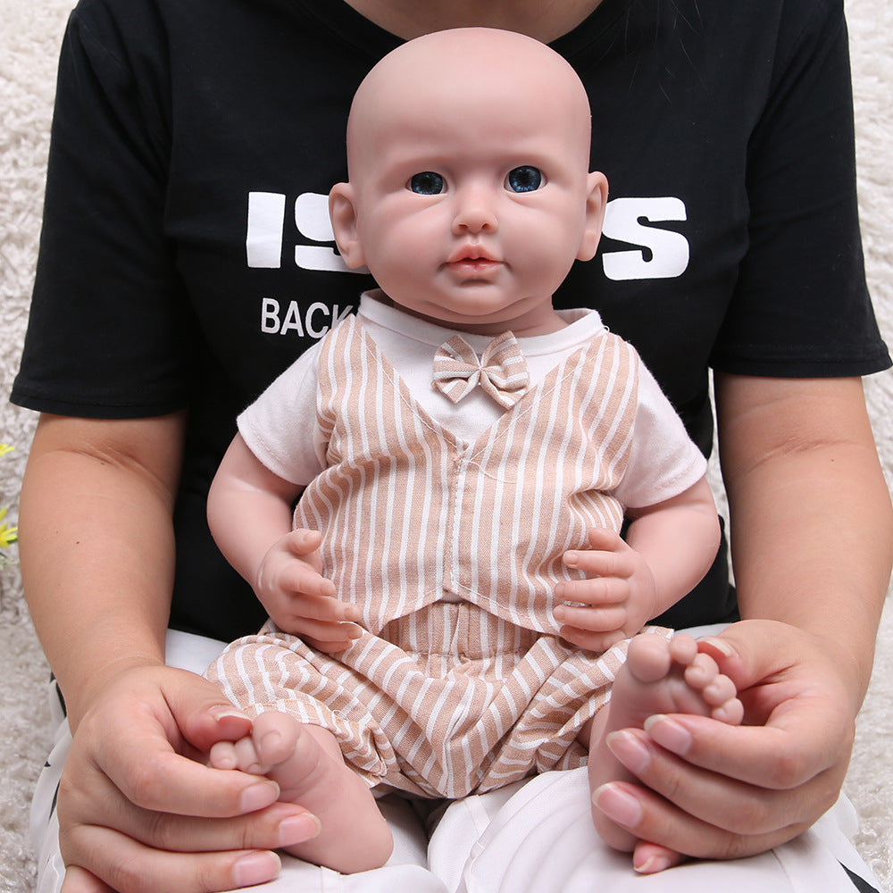 20 inch Eyes Open Full Body Silicone Baby Dolls Realistic, Non Vinyl Dolls,  Real Full Weighted Silicone Baby Doll Boy - TRANSWEET