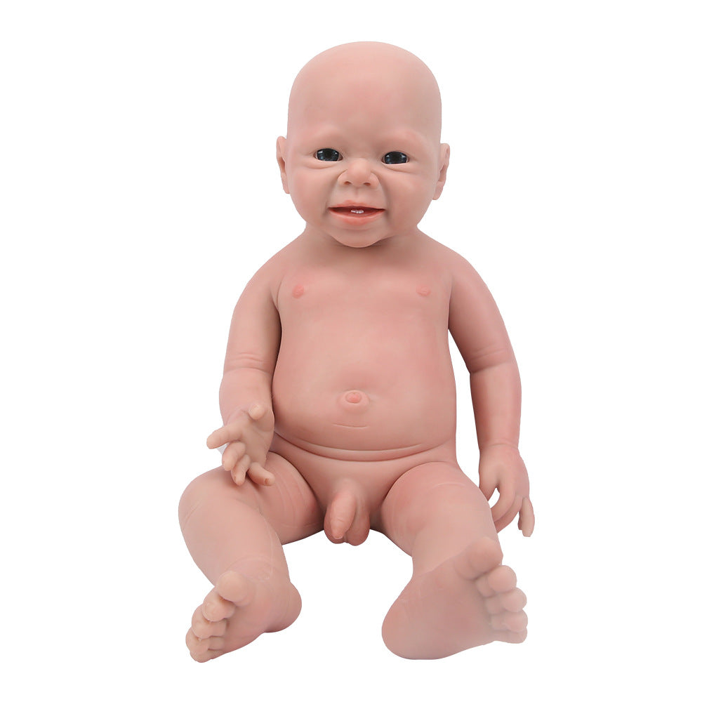 19 Inch Full Body Silicone Baby Dolls Realistic, Non Vinyl Dolls, Newborn Silicone Dolls Full Silicone Baby - Boy - TRANSWEET