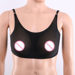 TRANSWEET Realistic Fake boobs False Shemale Breast Forms with Sexy Bra For Drag Queen Crossdresser - TRANSWEET