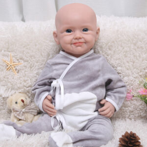 19 inch Full Body Silicone Baby Doll Eyes Open Reborn Baby Girl - TRANSWEET