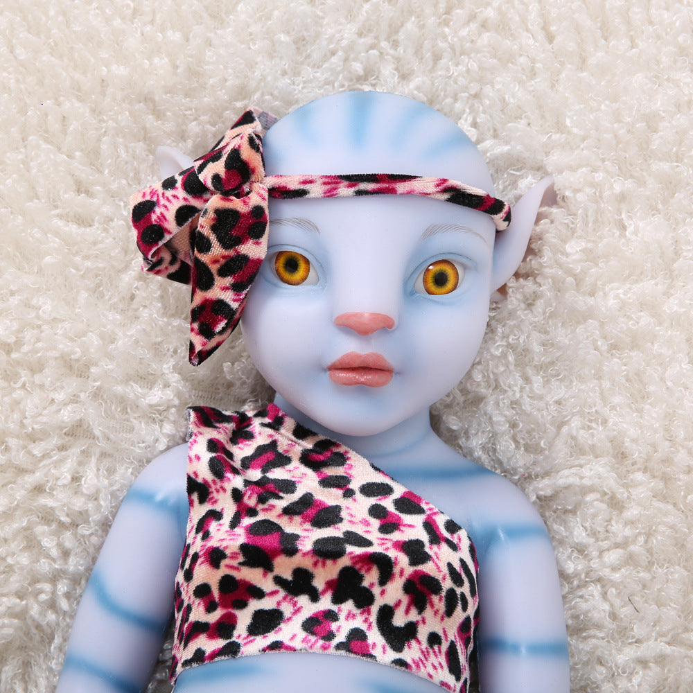 20 inch Full Body Silicone Eyes Open Reborn Baby Avatar Silicone Baby Doll Girl - TRANSWEET