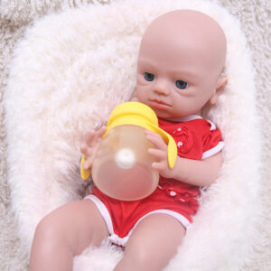 19 Inch Eyes Open Full Body Silicone Baby Dolls Realistic, Non Vinyl Dolls, Newborn Silicone Dolls Full Silicone Baby - Girl - TRANSWEET