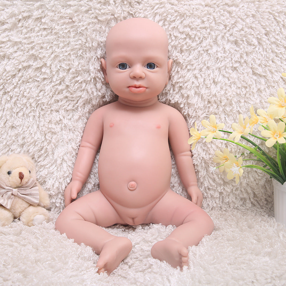 19 Inch Eyes Open Full Body Silicone Baby Dolls Realistic, Non Vinyl Dolls, Reborn Silicone Dolls Full Silicone Baby Girl - TRANSWEET