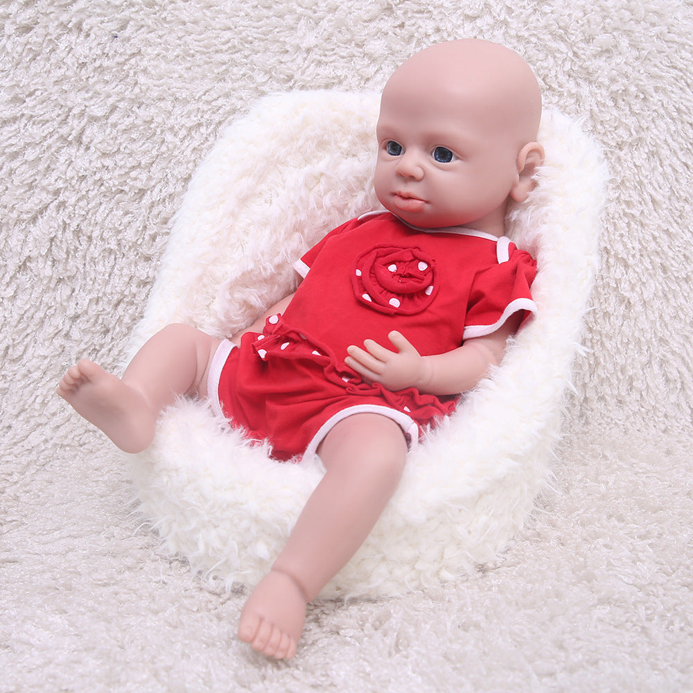 19 Inch Eyes Open Full Body Silicone Baby Dolls Realistic, Non Vinyl Dolls, Reborn Silicone Dolls Full Silicone Baby Girl - TRANSWEET