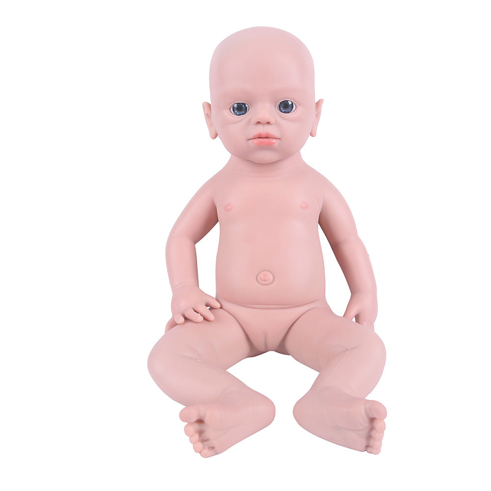 19 Inch Eyes Open Full Body Silicone Baby Dolls Realistic, Non Vinyl Dolls, Newborn Silicone Dolls Full Silicone Baby - Girl - TRANSWEET