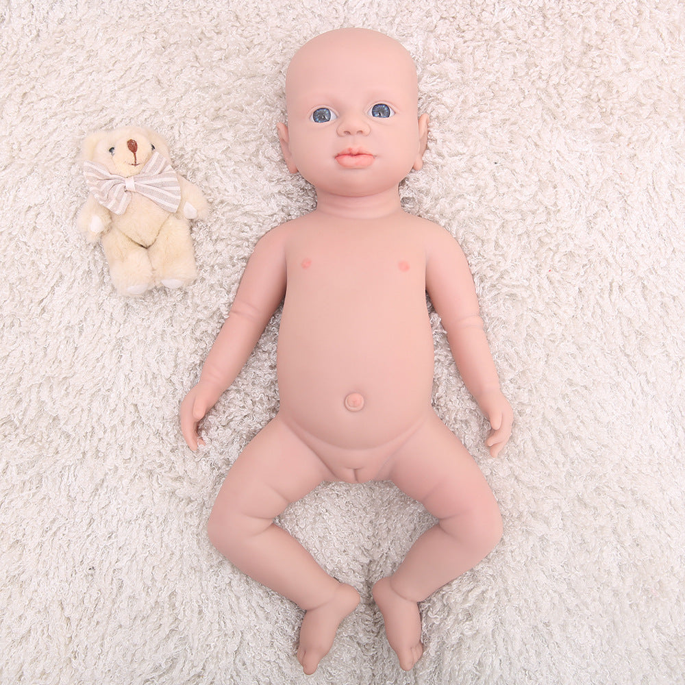 19 Inch Eyes Open Full Body Silicone Baby Dolls Realistic, Non Vinyl Dolls, Reborn Silicone Dolls Full Silicone Baby Girl - TRANSWEET