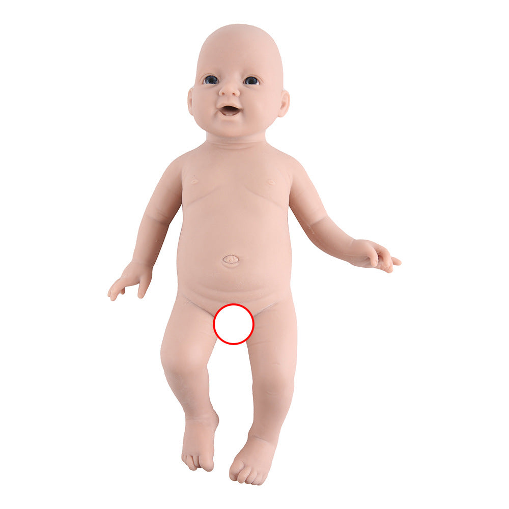 20 inch Eyes Open Full Body Silicone Baby Dolls Realistic, Non Vinyl Dolls, Bald Newborn Silicone Dolls Full Silicone Baby - Boy - TRANSWEET
