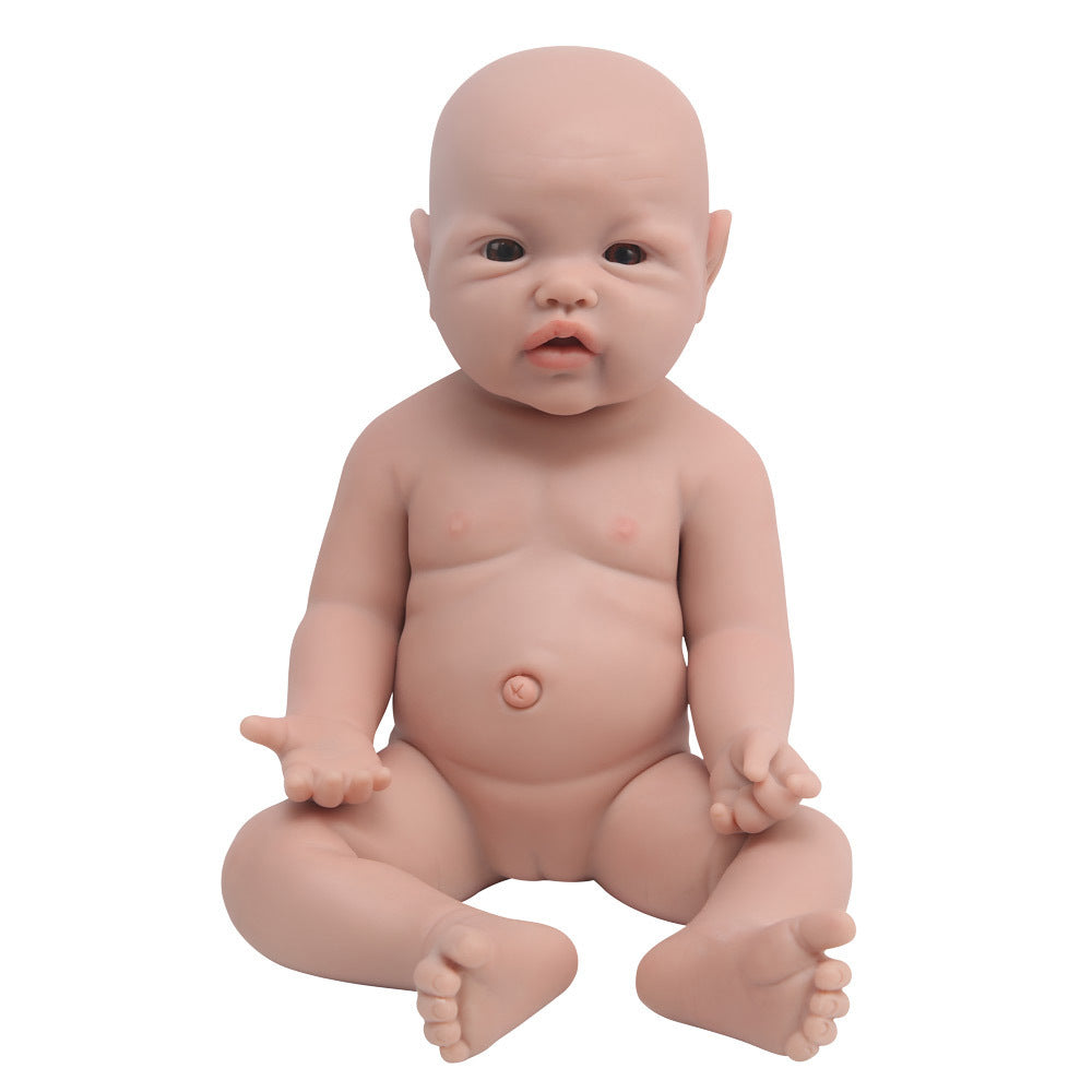 17 inch Full Body Silicone Baby Dolls , Non Vinyl Dolls, Realistic Newborn Silicone Baby Doll Mouth Open for Children Gifts Doll Collectors- Girl - TRANSWEET