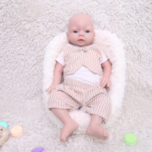 20.5 Inch Full Body   Eye Open Full Silicone Baby Dolls, Not Vinyl Dolls, Can Take a Pacifier Silicone Dolls Full Silicone Baby - Boy - TRANSWEET