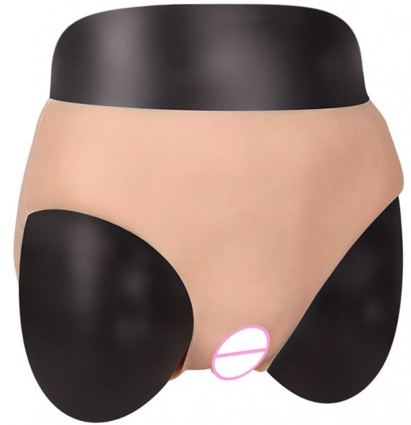 TRANSWEET Silicone Realistic Vagina Briefs Shemale Crossdresser Pussy Pants Transgender Artificial Sex Fake Vagina Underwear - TRANSWEET