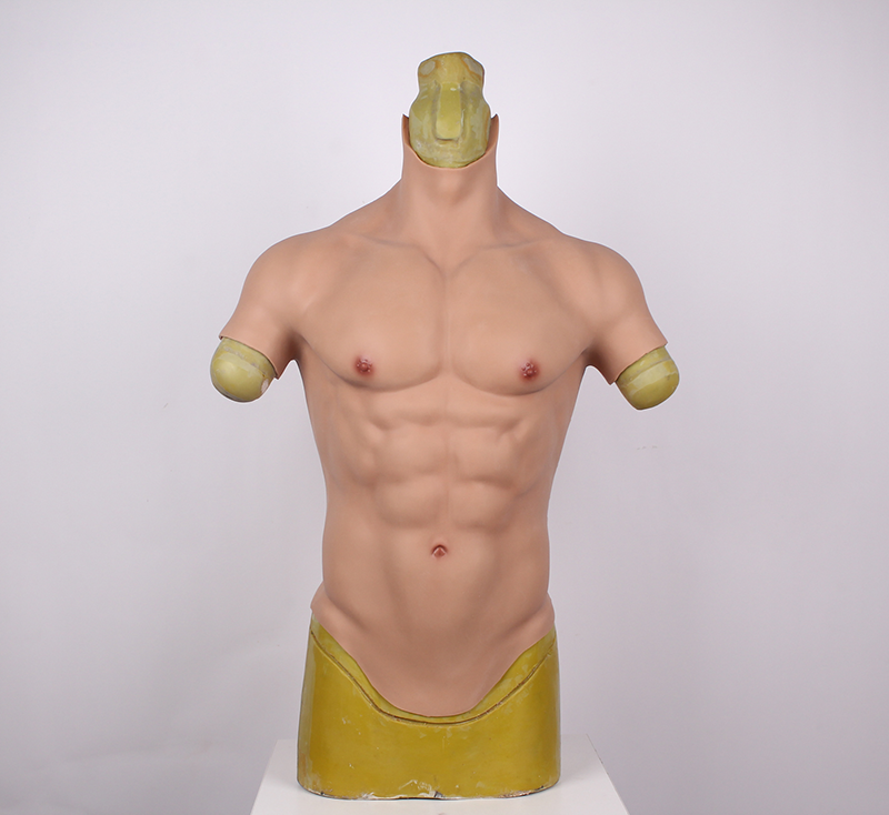 TRANSWEET Silicone Realistic False Fake Muscle Belly Body for Cosplayers Artificial Simulation Muscle Chest Man Crossdressers - TRANSWEET